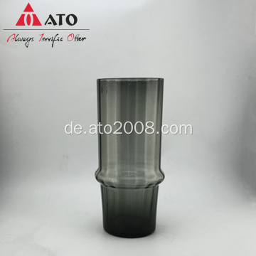 Rauchige Farbe grau Blumenglas Vase